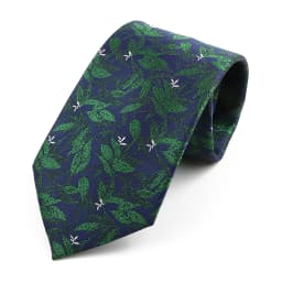 Novelty Floral Ties For Women Men Green Blue Flower Casual Necktie Wedding Party Business Office Daily Wear Cravat Accessory