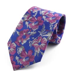 Novelty Floral Ties For Women Men Green Blue Flower Casual Necktie Wedding Party Business Office Daily Wear Cravat Accessory