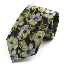Novelty Floral Ties For Women Men Green Blue Flower Casual Necktie Wedding Party Business Office Daily Wear Cravat Accessory