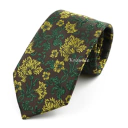 Novelty Floral Ties For Women Men Green Blue Flower Casual Necktie Wedding Party Business Office Daily Wear Cravat Accessory