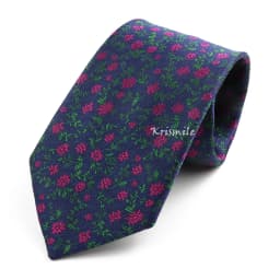 Novelty Floral Ties For Women Men Green Blue Flower Casual Necktie Wedding Party Business Office Daily Wear Cravat Accessory