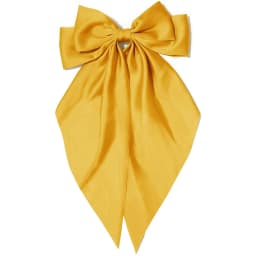 Women's Pink Bow Hair Clip, Large White Satin Bow, Long Tail Alligator Clip, Big Hair Bow Girl Suitable for Birthday Wedding Dan