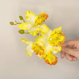 Bohemia Orchid Flower Fairy Hairpins Artificial Flowers Wedding Party Hair Clips Spring Summer Floral Barrette for Women Girls