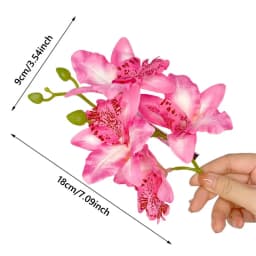 Bohemia Orchid Flower Fairy Hairpins Artificial Flowers Wedding Party Hair Clips Spring Summer Floral Barrette for Women Girls