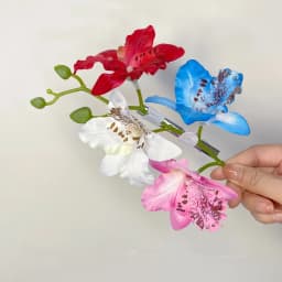 Bohemia Orchid Flower Fairy Hairpins Artificial Flowers Wedding Party Hair Clips Spring Summer Floral Barrette for Women Girls