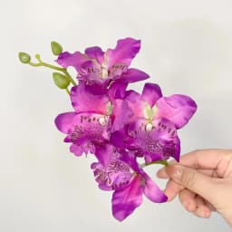 Bohemia Orchid Flower Fairy Hairpins Artificial Flowers Wedding Party Hair Clips Spring Summer Floral Barrette for Women Girls