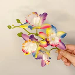 Bohemia Orchid Flower Fairy Hairpins Artificial Flowers Wedding Party Hair Clips Spring Summer Floral Barrette for Women Girls