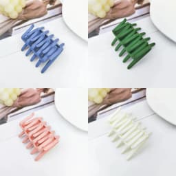 1/4PCS New Cross Hair Comb with Five Teeth Hair Clip and Back Head Comb Creative Matte Comb Disc Hair Artifact