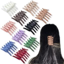 1/4PCS New Cross Hair Comb with Five Teeth Hair Clip and Back Head Comb Creative Matte Comb Disc Hair Artifact