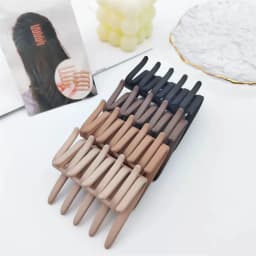 1/4PCS New Cross Hair Comb with Five Teeth Hair Clip and Back Head Comb Creative Matte Comb Disc Hair Artifact