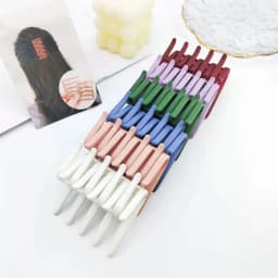 1/4PCS New Cross Hair Comb with Five Teeth Hair Clip and Back Head Comb Creative Matte Comb Disc Hair Artifact