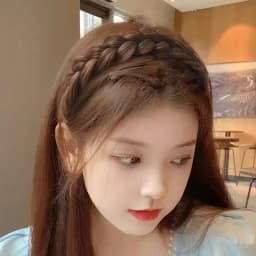 Handmade Retro Head Hoop Twist Headband Wide Fishbone Braids Hairband Wig for Women Styling Accessories