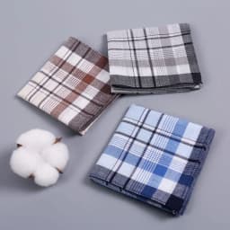 6 packs of men's pure cotton stitching handkerchief for women absorb water and sweat wipe towels color random