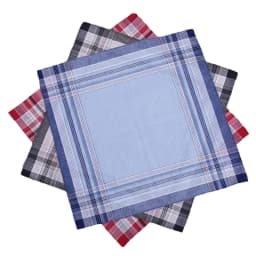 6 packs of men's pure cotton stitching handkerchief for women absorb water and sweat wipe towels color random