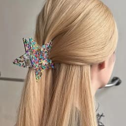 1 Pcs Women's Hair Clips Shiny Sequins Sparkling Stars Sweet Candy Colored Hair Grab Fashionable Versatile Hair Accessories Girl