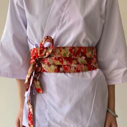 Japanese Style Girdle Sushi Restaurant Waiter Chef Waist Belt Haori Kimono Corset Waist Obi Dress Waistband Chinese Hanfu Belt
