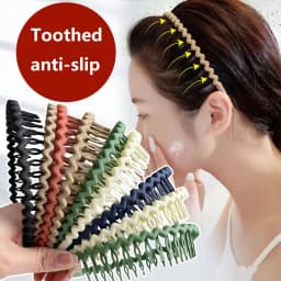 Solid Color Wave Headband for Girl Women Summer Face Wash Sports Hair Band Headbands Non-slip Hair Bands for Women Accessories