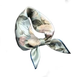 100% Silk Scarf Bandana Women Square Peony Printed Scarves Wrap Kerchief  Mulberry Silk Spring Fashion Luxury Headband Hijab