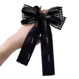 Women Luxury Korean Style Barrettes Headwear Hair Accessories Rhineston Tassel Hair Clips for Women Girls Fabric Bow Hairpins