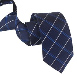 Zipper Tie Men Wedding Necktie Lazy Pre-tied Ties Striped 8cm Hot Sell Style Zipper Necktie For Men Women Wholesale