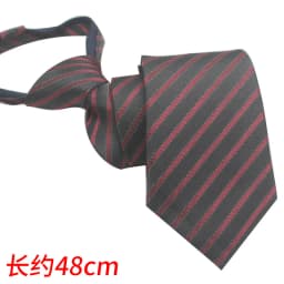 Zipper Tie Men Wedding Necktie Lazy Pre-tied Ties Striped 8cm Hot Sell Style Zipper Necktie For Men Women Wholesale