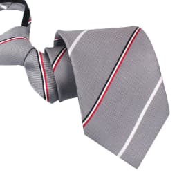 Zipper Tie Men Wedding Necktie Lazy Pre-tied Ties Striped 8cm Hot Sell Style Zipper Necktie For Men Women Wholesale