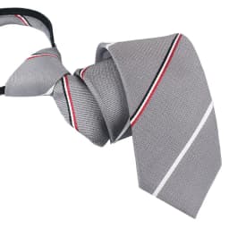 Zipper Tie Men Wedding Necktie Lazy Pre-tied Ties Striped 8cm Hot Sell Style Zipper Necktie For Men Women Wholesale
