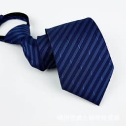 Zipper Tie Men Wedding Necktie Lazy Pre-tied Ties Striped 8cm Hot Sell Style Zipper Necktie For Men Women Wholesale