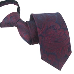 Zipper Tie Men Wedding Necktie Lazy Pre-tied Ties Striped 8cm Hot Sell Style Zipper Necktie For Men Women Wholesale
