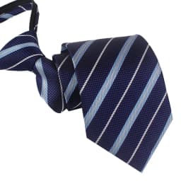 Zipper Tie Men Wedding Necktie Lazy Pre-tied Ties Striped 8cm Hot Sell Style Zipper Necktie For Men Women Wholesale