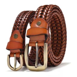 Braided Leather Belt Men/Women Pin Buckle Men's Waist Belt High Quality Luxury Men's Designer Belts for Men Mens Belt Female