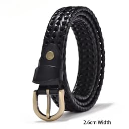 Braided Leather Belt Men/Women Pin Buckle Men's Waist Belt High Quality Luxury Men's Designer Belts for Men Mens Belt Female