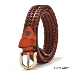 Braided Leather Belt Men/Women Pin Buckle Men's Waist Belt High Quality Luxury Men's Designer Belts for Men Mens Belt Female