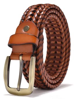 Braided Leather Belt Men/Women Pin Buckle Men's Waist Belt High Quality Luxury Men's Designer Belts for Men Mens Belt Female