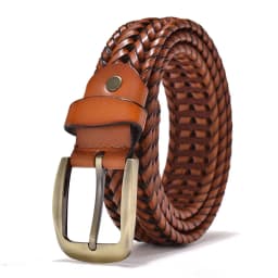 Braided Leather Belt Men/Women Pin Buckle Men's Waist Belt High Quality Luxury Men's Designer Belts for Men Mens Belt Female