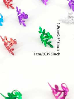 40Pcs Vine Leaf Shaped Alloy Hair Braids Rings For Dreadlock Women Girls Hair Accessories Loc Hair Jewelry for Braids