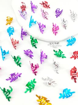 40Pcs Vine Leaf Shaped Alloy Hair Braids Rings For Dreadlock Women Girls Hair Accessories Loc Hair Jewelry for Braids