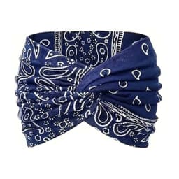 Ultra-Wide Ladies Elastic Knot Cross Yoga Sports Hairband Stylish Hair Accessory Headband for Fitness Enthusiasts