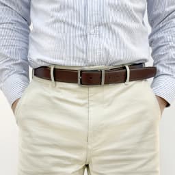 Premium Men's Small Leather Belt Dual-sided Fit Casual Fashion Men's Belt