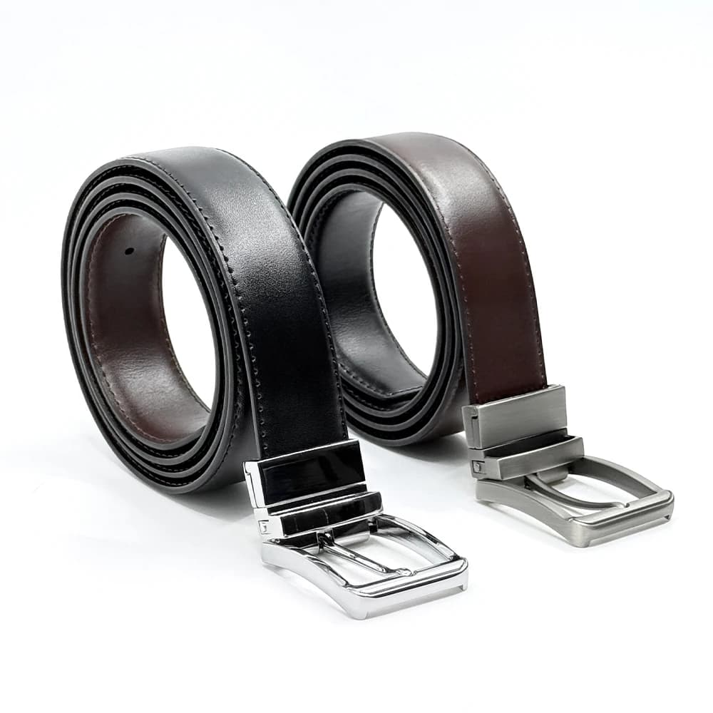 Premium Men's Small Leather Belt Dual-sided Fit Casual Fashion Men's Belt