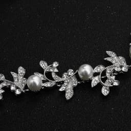 Luxurious Delicate Flower Hairband Pearl and Rhinestone Tiara Hair Accessory Bridal Wedding Party Headpieces As Gifts
