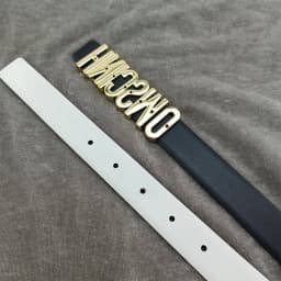Luxury Women’s 2.5cm Wide Plain Leather Belt - Customizable Perforated Design for a Perfect Fit