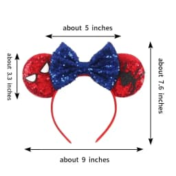 Disney Mickey Mouse X-Force Deadpool Ears Headbands for kids Girls Marvel Spiderman Hairband Women Adults Party Hair Accessories