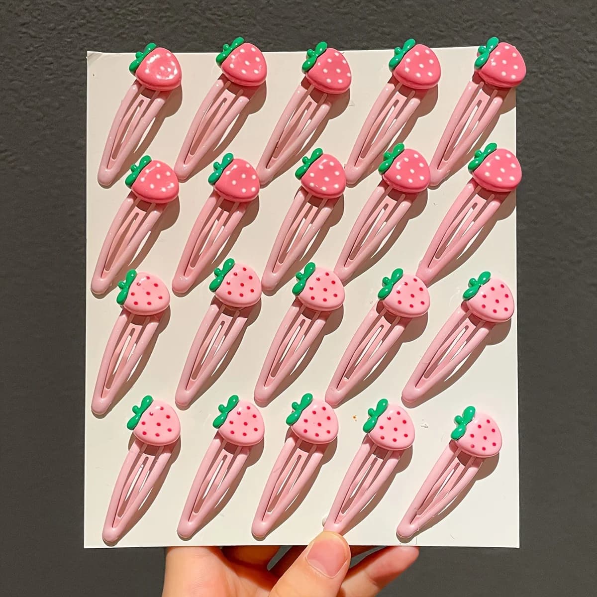 Girls' Sweet Strawberry Hairpin Set - 2/10/20pcs Female Broken Hair Bangs Small Clip Headdress Cute Kitchen Sink Craft Supplies