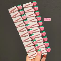 Girls' Sweet Strawberry Hairpin Set - 2/10/20pcs Female Broken Hair Bangs Small Clip Headdress Cute Kitchen Sink Craft Supplies
