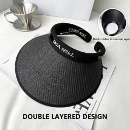 Women's Sunshade Hat Wide Brim Traveling Beach Sun Visor Hat Casual Breathable Sunshade Hat Women Summer Decor
