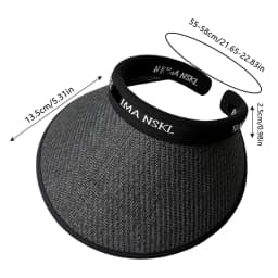 Women's Sunshade Hat Wide Brim Traveling Beach Sun Visor Hat Casual Breathable Sunshade Hat Women Summer Decor