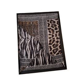 Leopard Small Long Silk Scarf Women Chiffon Strap Winter Warm Windproof Y2k Irregular Scarf Waste World Punk for Nightclub Party