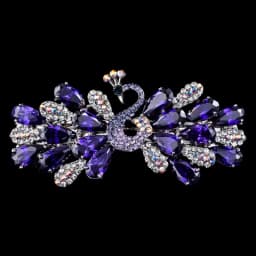 Korean version of minimalist peacock women's hair clips accessories Metal spring clip hairpin for girls large straight pins