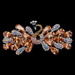 Korean version of minimalist peacock women's hair clips accessories Metal spring clip hairpin for girls large straight pins